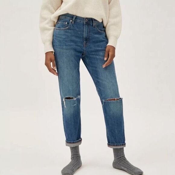 Everlane the summer jean distressed size 31 - Picture 1 of 4
